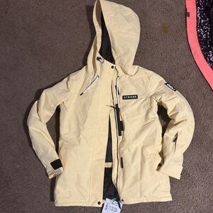 Women's Cream Ski & Snow Jacket